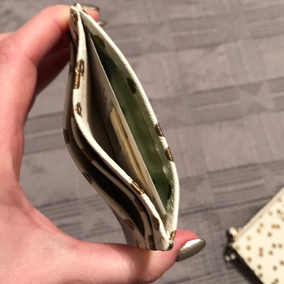 Kate spade Ivory w gold wristlet and card holder - Picture 7 of 8